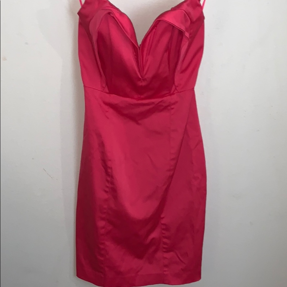 Nasty Gal XS hot pink dress